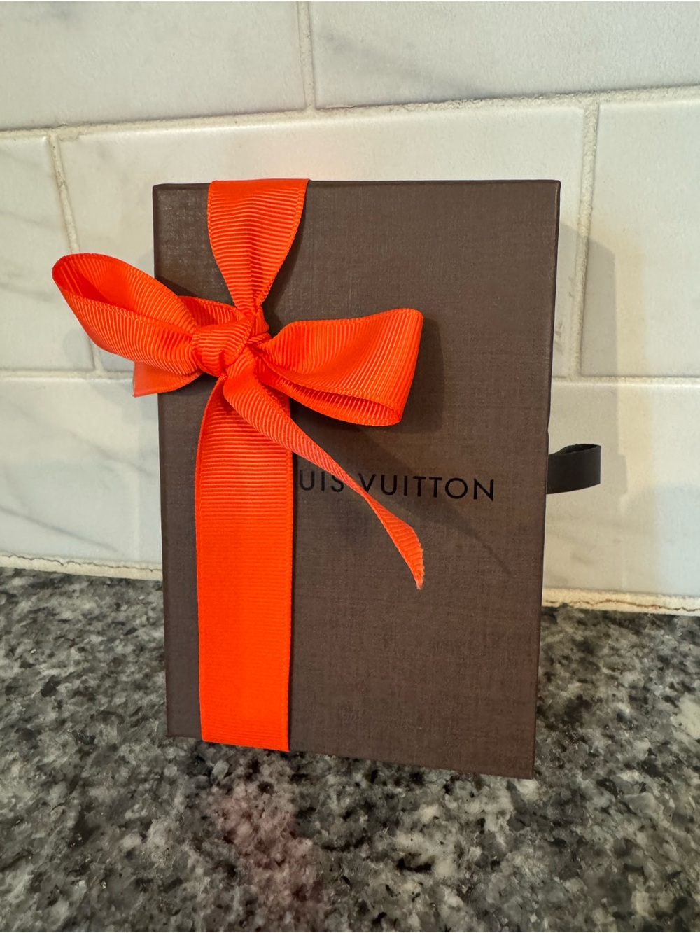 Louis Vuitton Brown Box with Ribbon